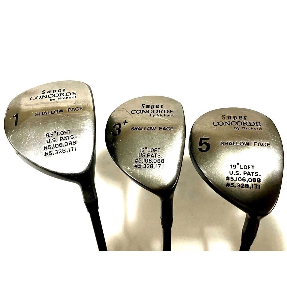 Super Concorde 3 - 5 - 7 Woods Set . Fiber-X Graphite Shaft . Golf Club Bundle